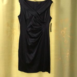 NWT Tahari navy cocktail dress.